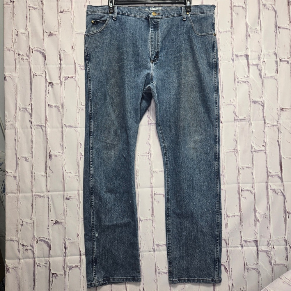 Wrangler Jeans 47 Advanced Comfort Straight Leg Denim Western Work Men 42x34